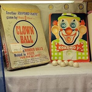 Vintage 1957 NBC TV  KOKOMO Jr  Chimp Clown Halloween Happy Hour Toss Game
